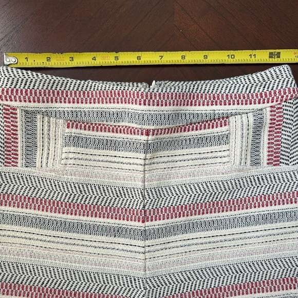 BCBGeneration High Waist Striped Shorts - Red, White, and Black - Picture 5 of 6